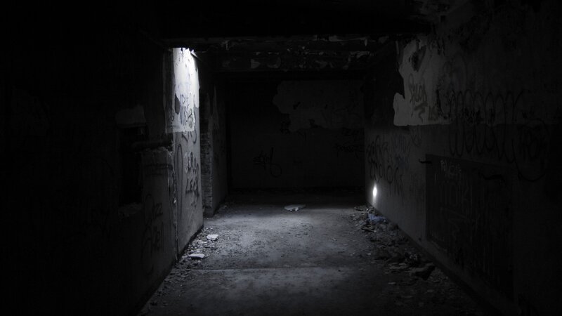 dark abandoned corridor