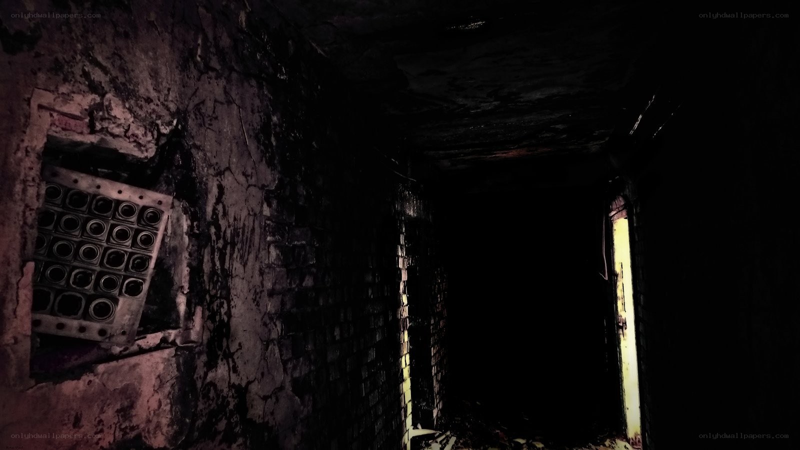 dark abandoned corridor