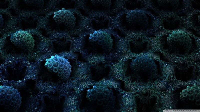 dark abstract cellular pattern