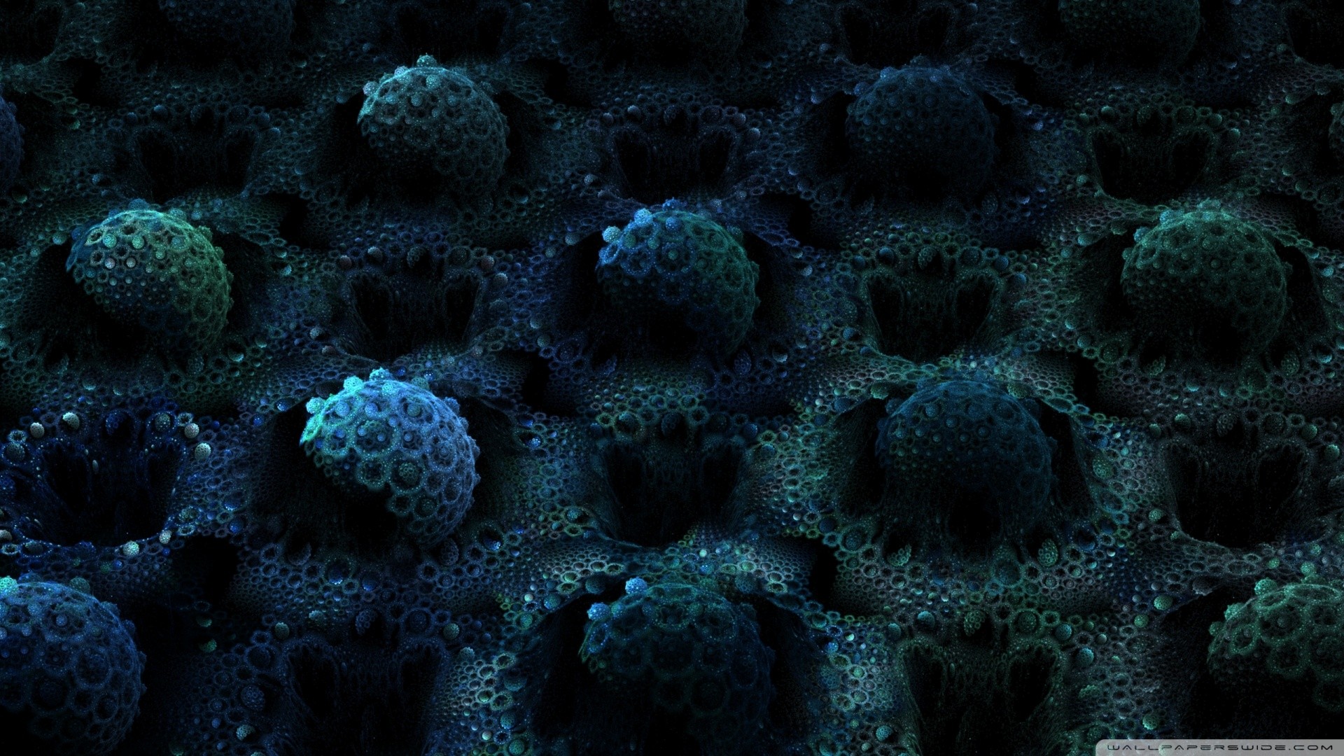 dark abstract cellular pattern