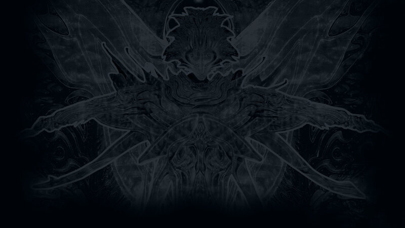 Dark Abstract Creature — Black