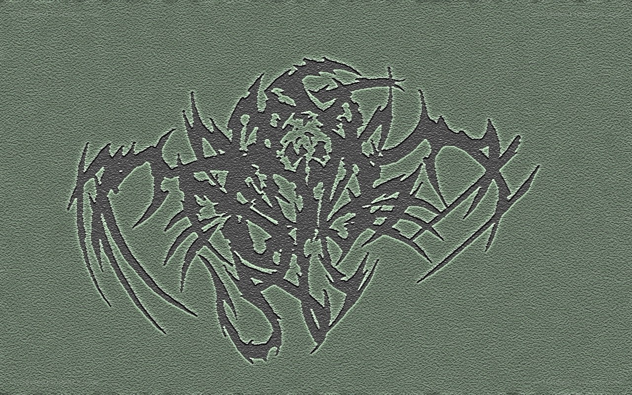 dark abstract design on green background