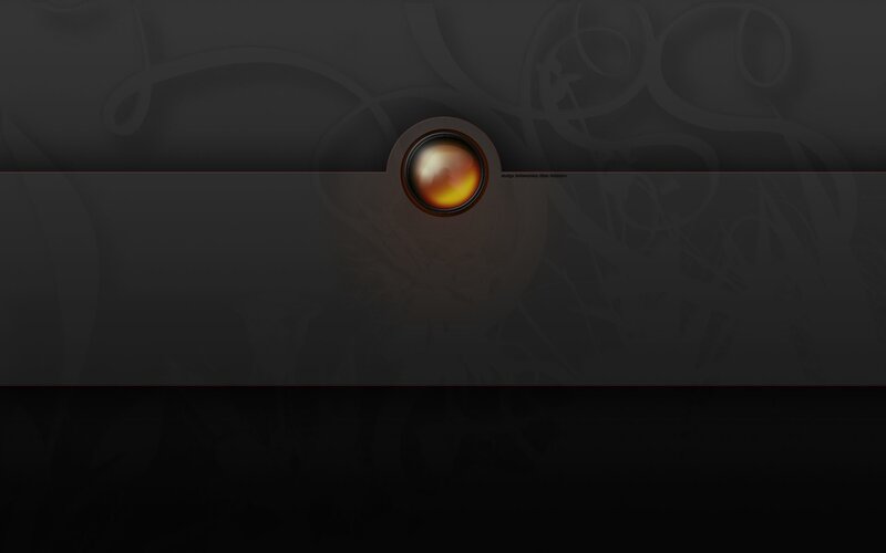 dark abstract design with glowing orb