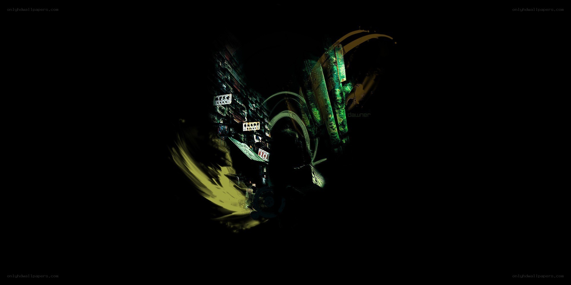 dark abstract digital art