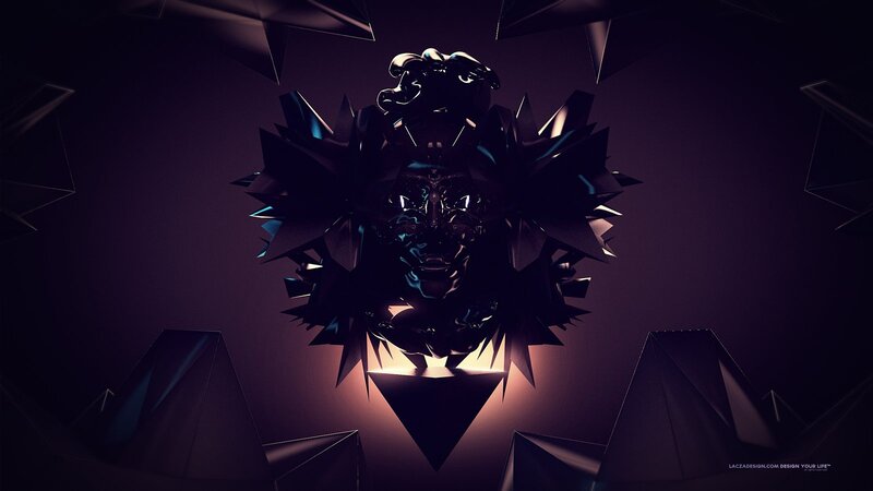 dark abstract digital art