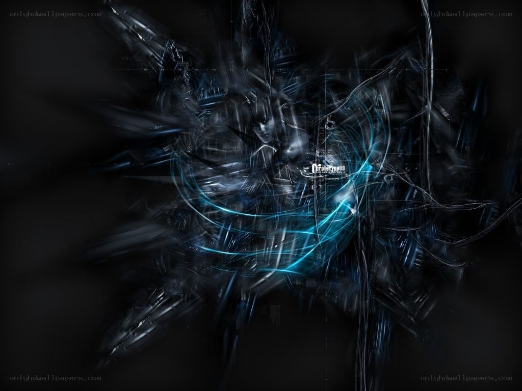 dark abstract digital art