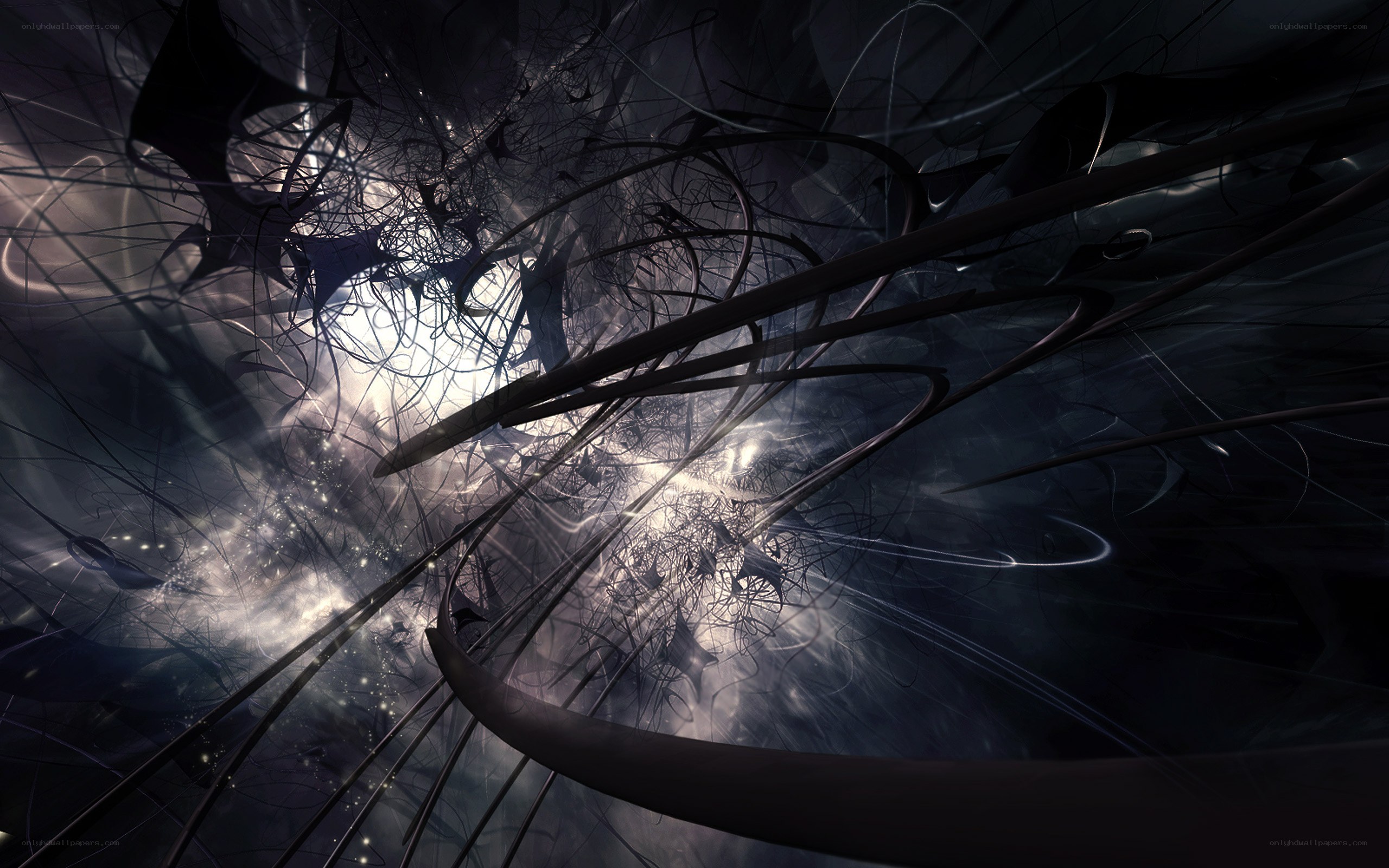 dark abstract digital art
