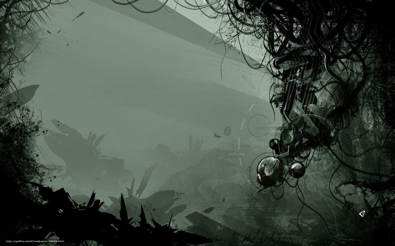 dark abstract digital art