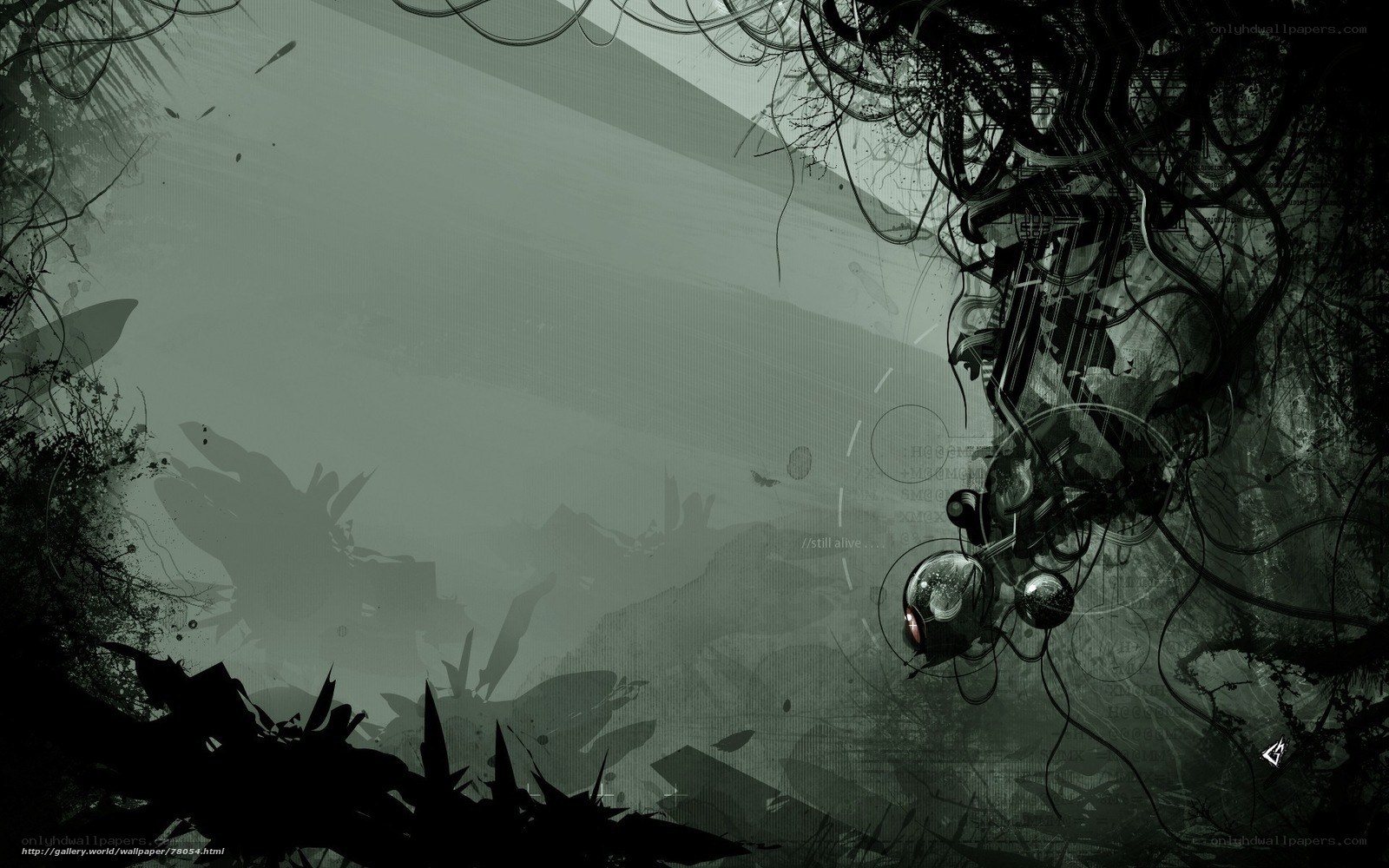 dark abstract digital art