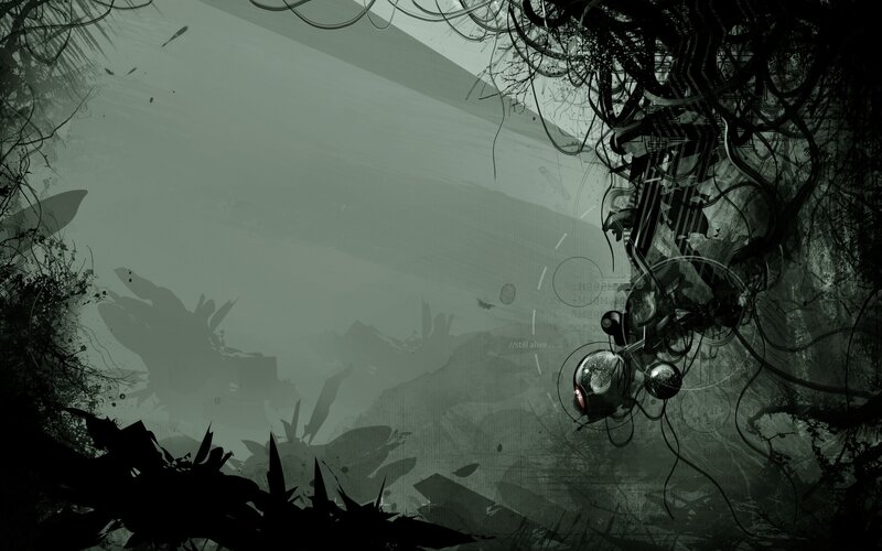 dark abstract digital artwork