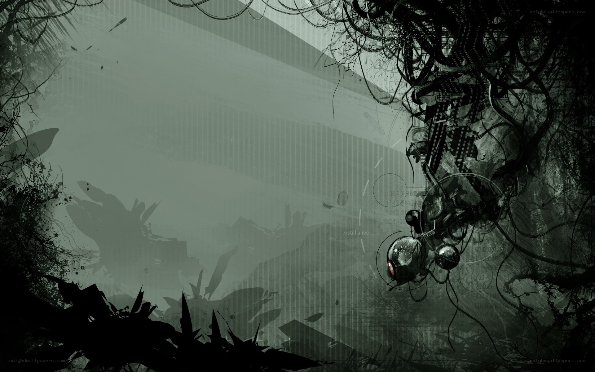 dark abstract digital artwork
