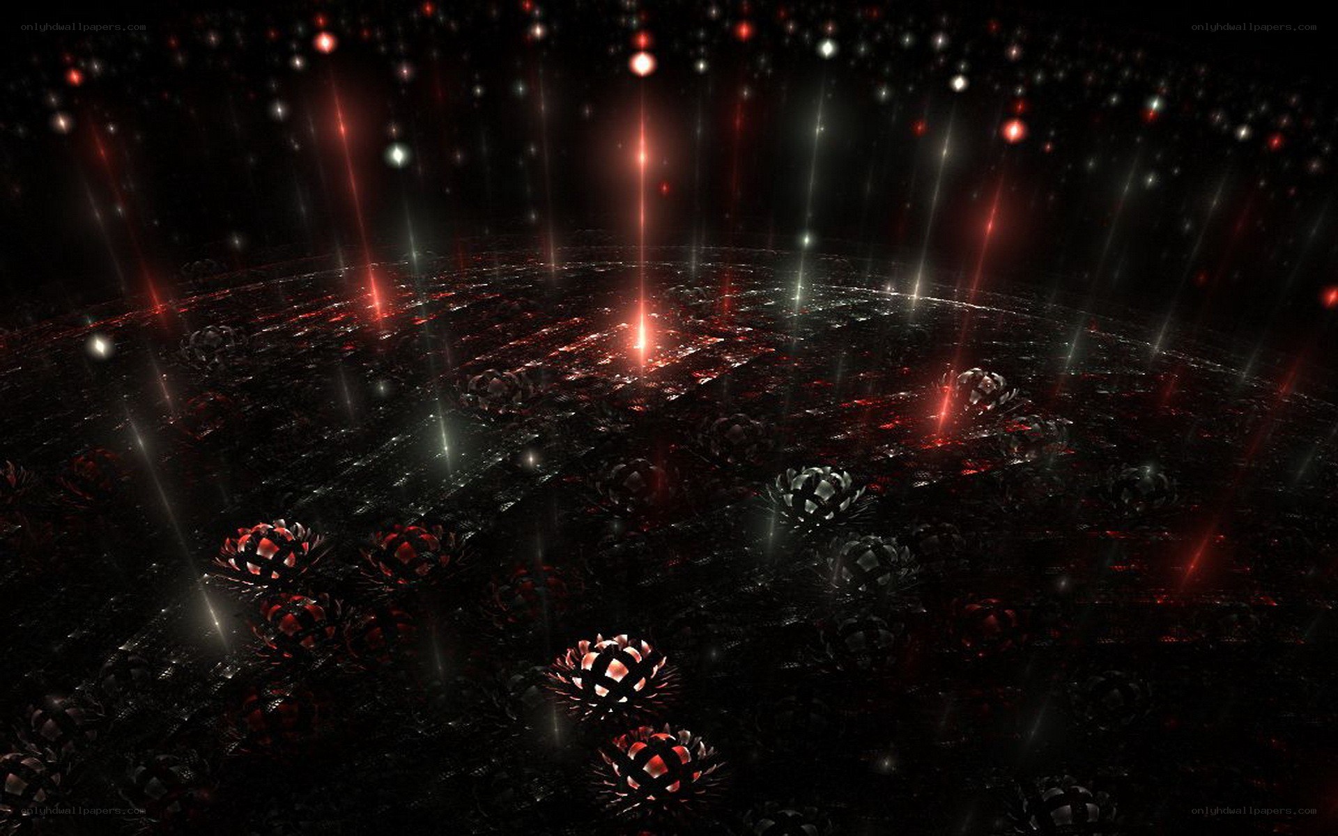 dark abstract digital landscape