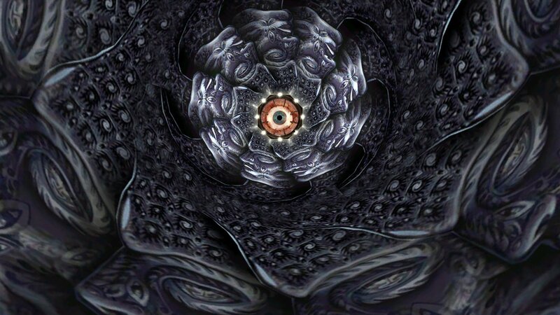 dark abstract eye spiral