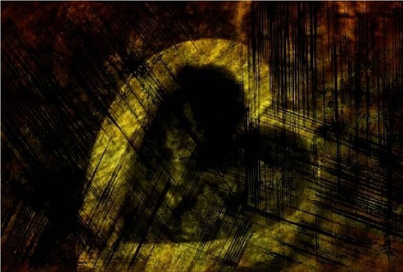 dark abstract figure