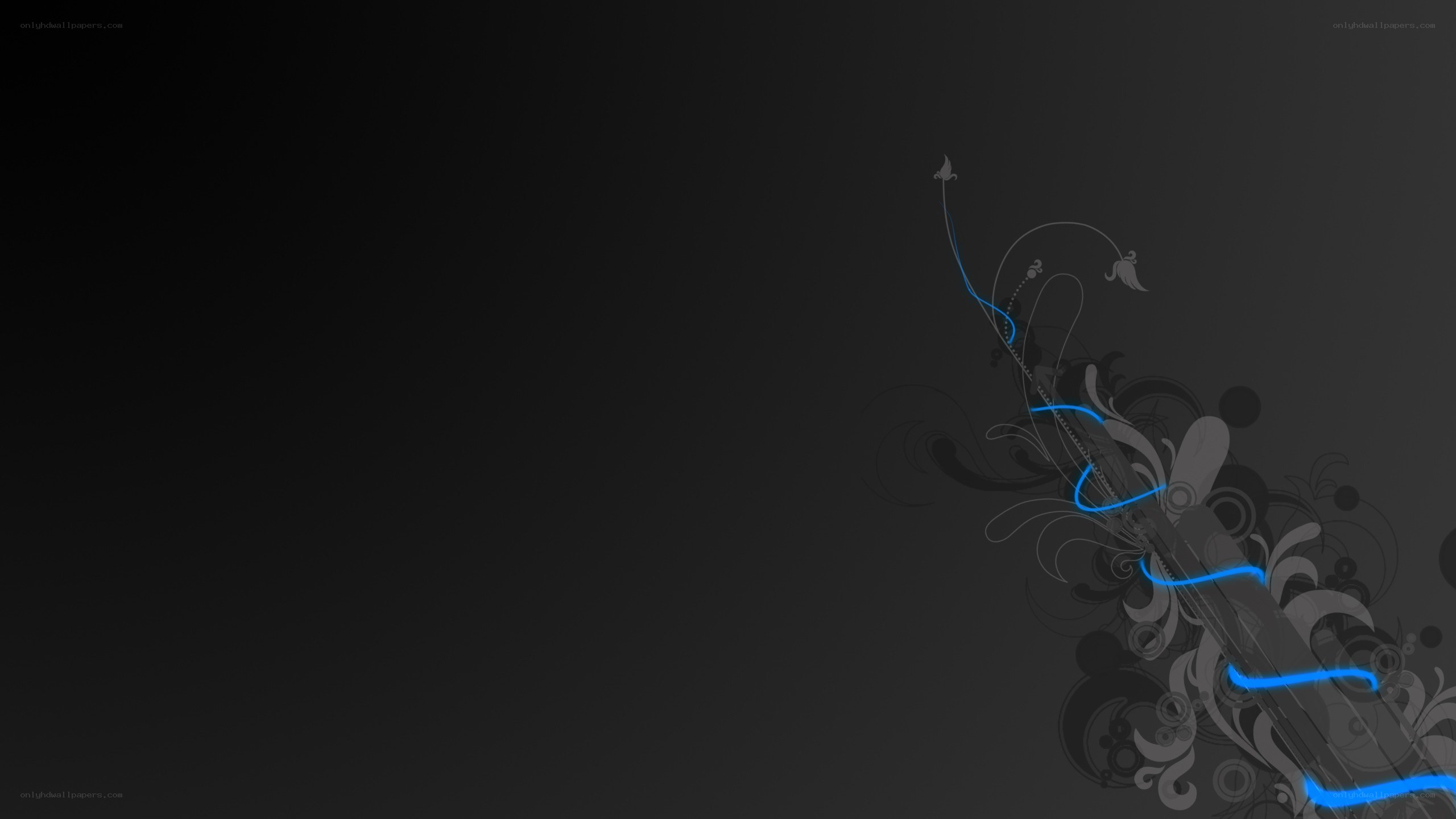dark abstract floral design