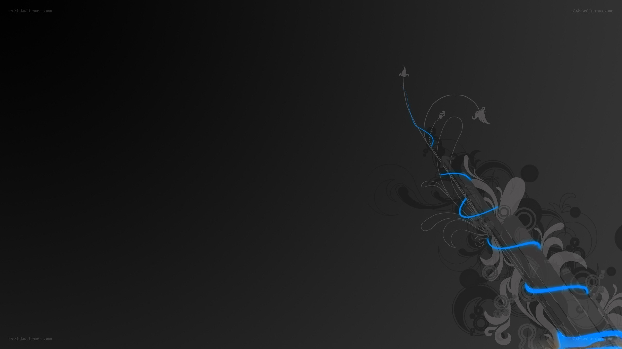 dark abstract floral design