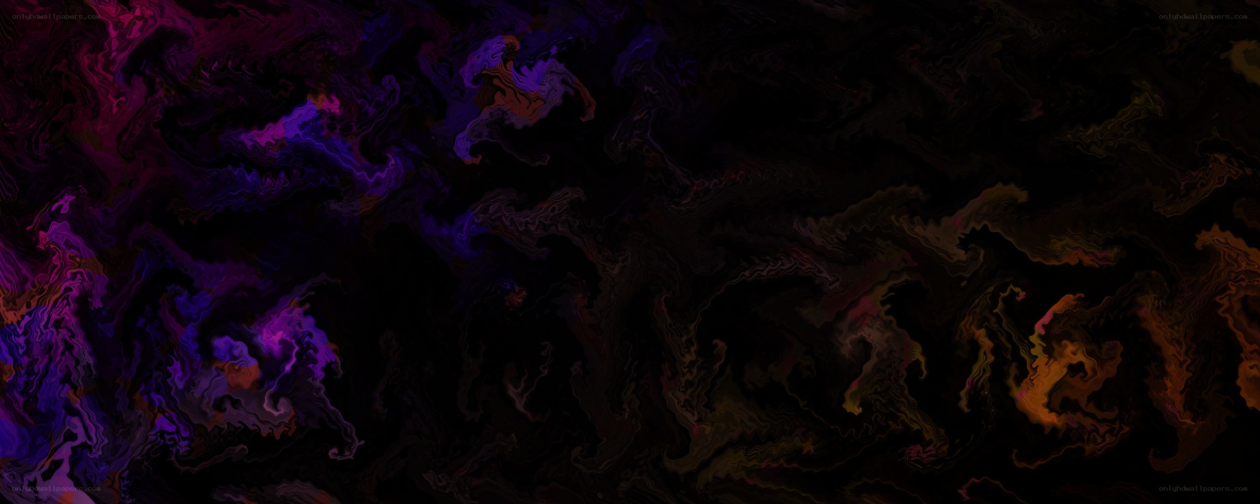 dark abstract fluid art