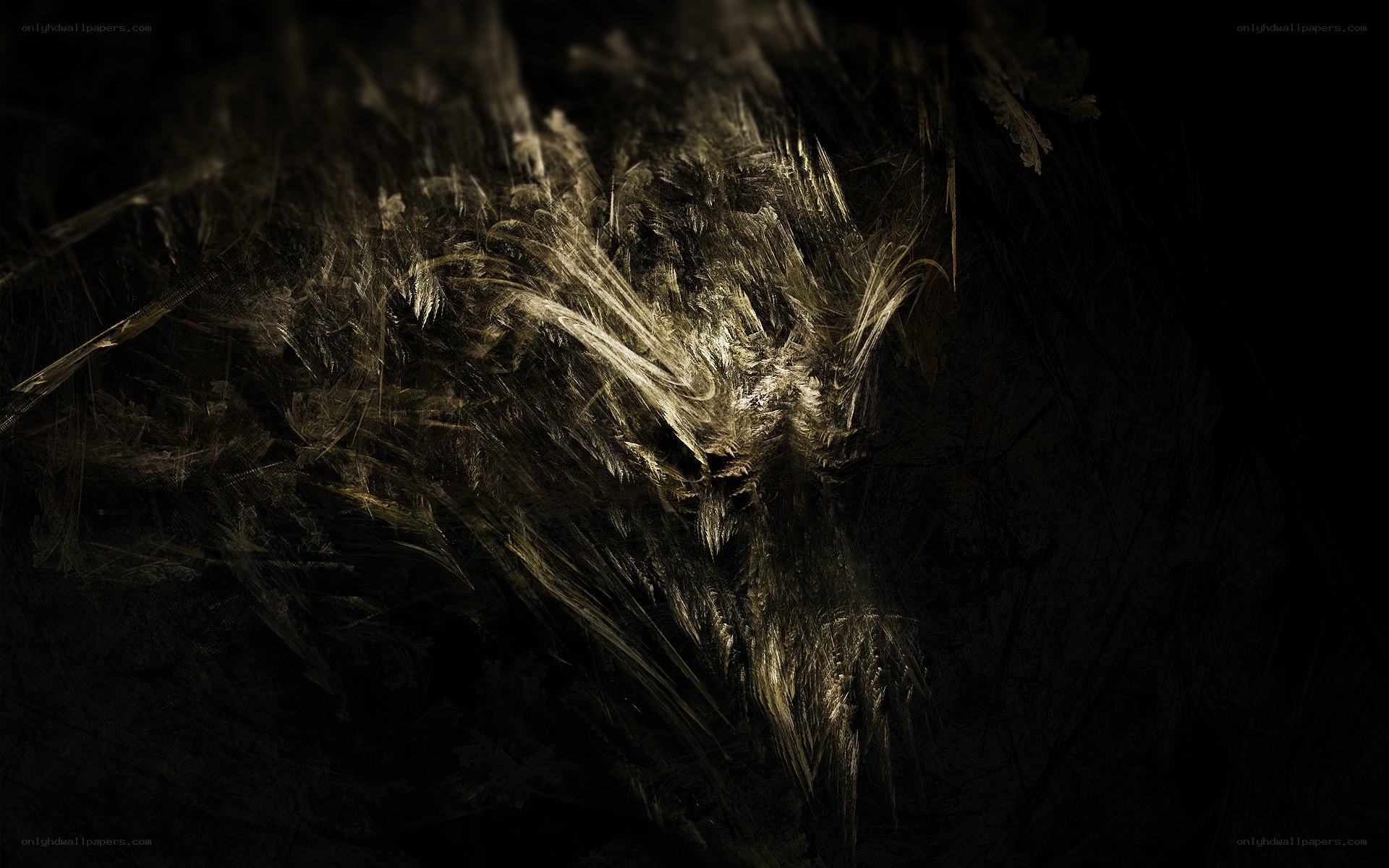 dark abstract fractal form