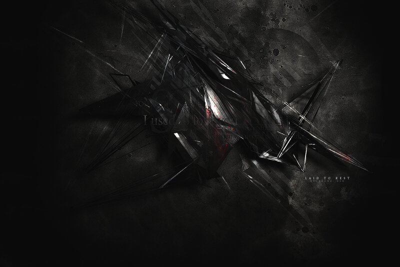 dark abstract geometric art