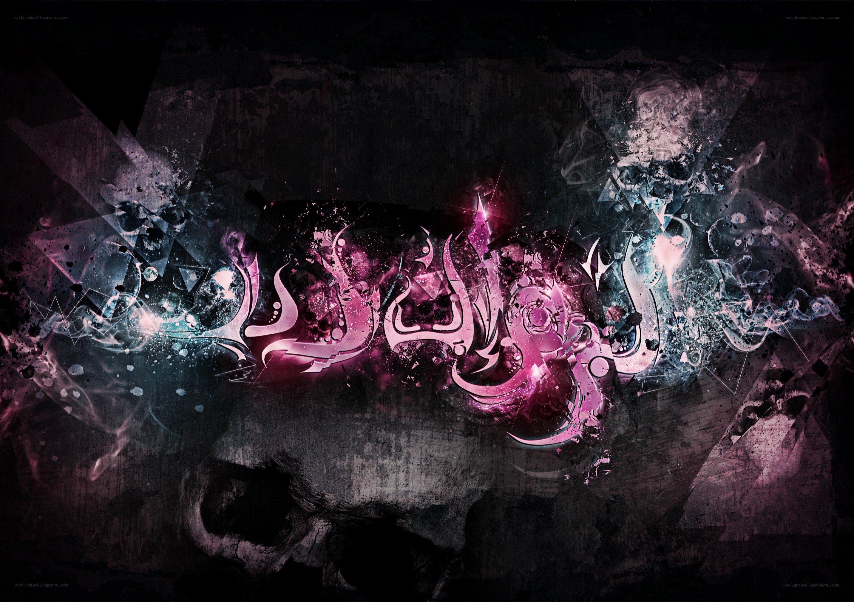 dark abstract graffiti art