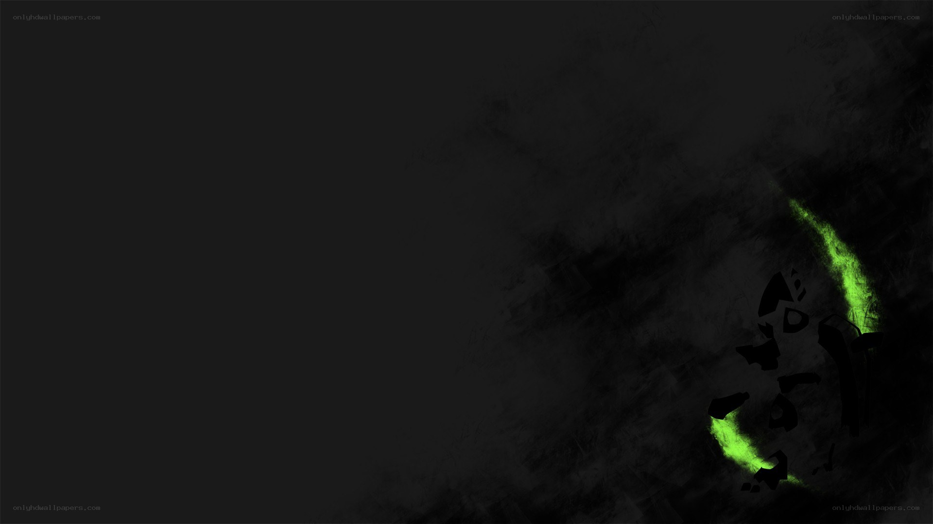 dark abstract green glow