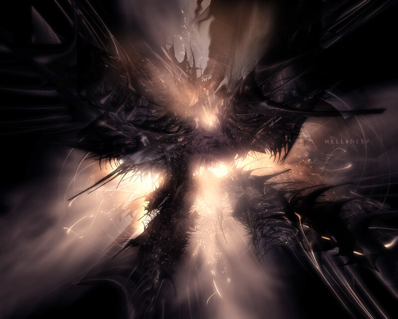 dark abstract light burst