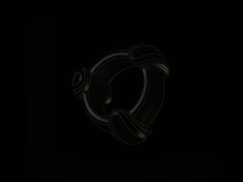 dark abstract ring shape