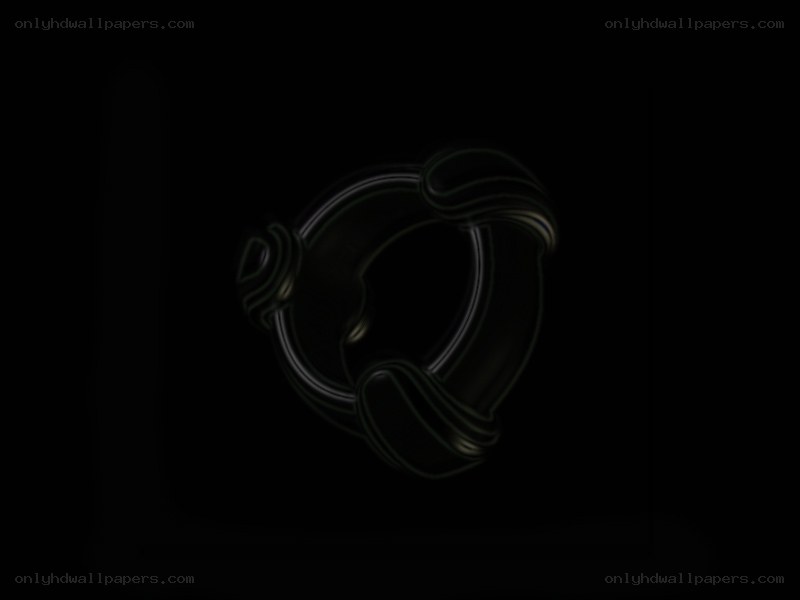 dark abstract ring shape