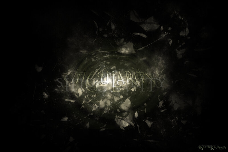 dark abstract with text