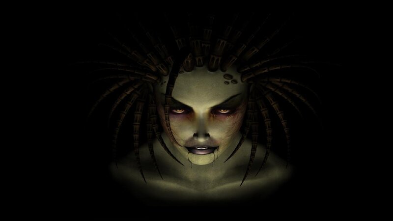 dark alien creature portrait