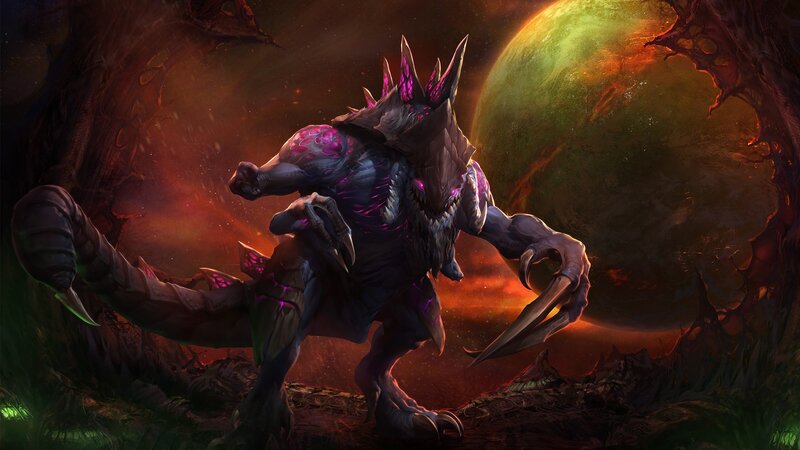 Dark Alien Creature — Purple