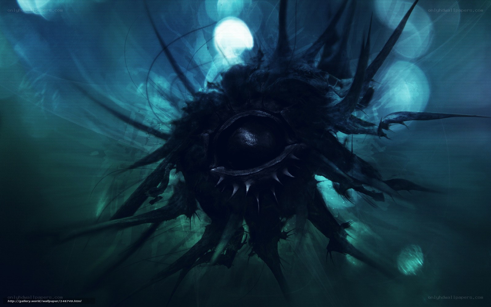 dark alien eye creature