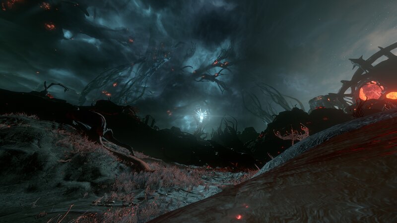 Dark Alien Landscape — Black, Ominous, Dark