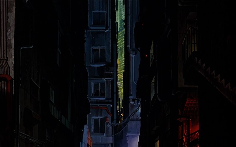 dark alley at night