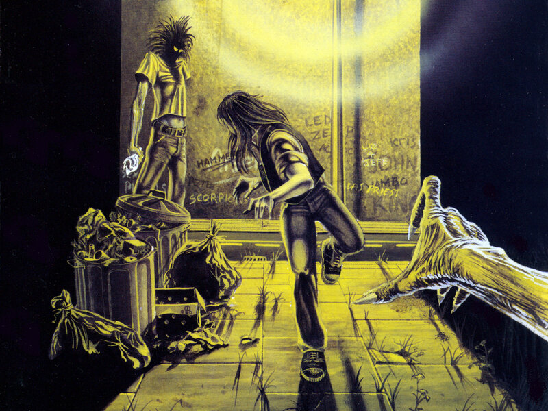 Dark alley confrontation