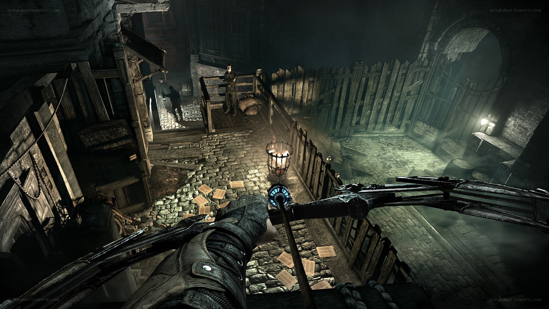 dark alley with crossbow