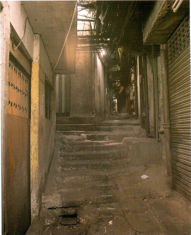 dark alley with stairs