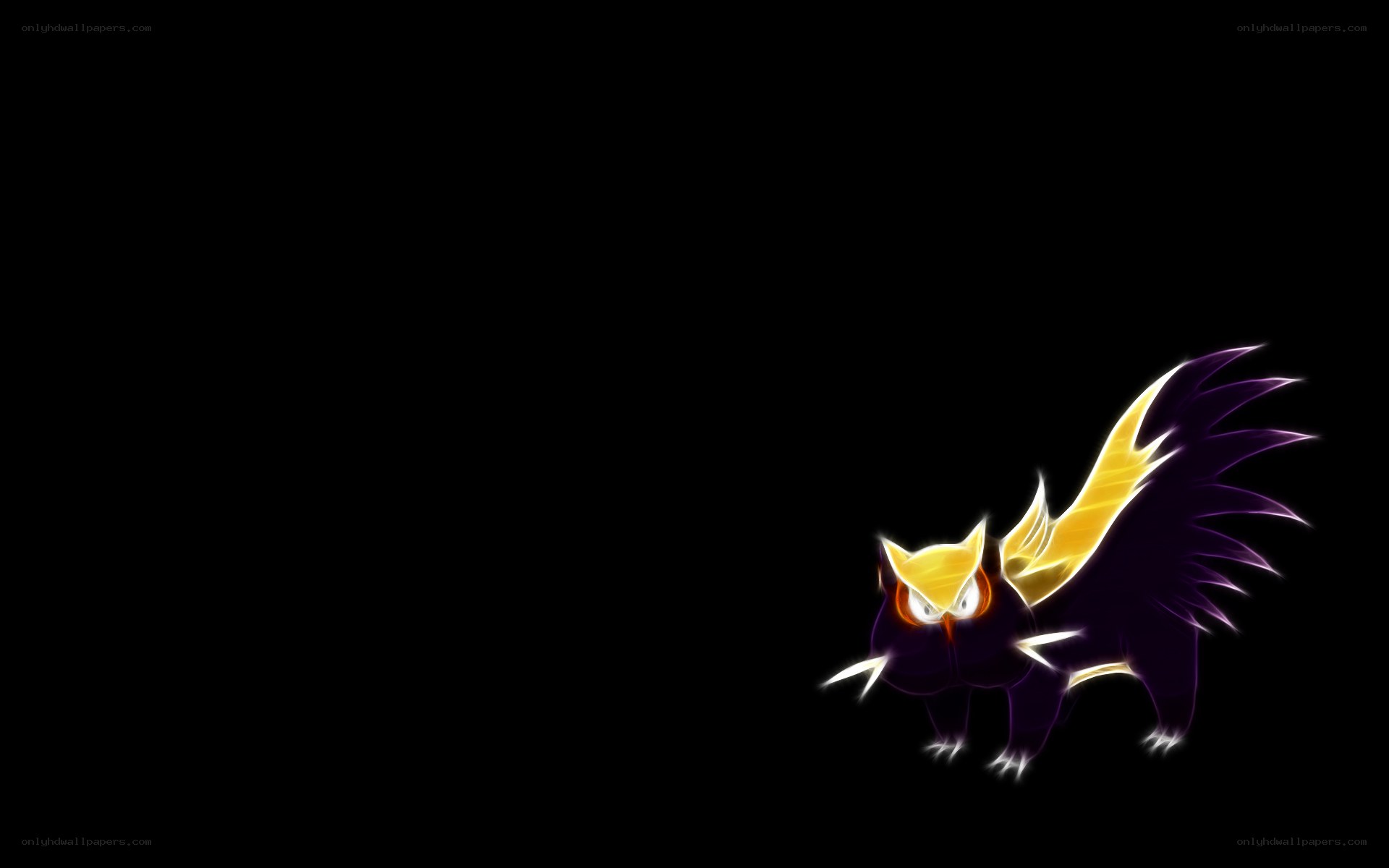 Dark and golden creature