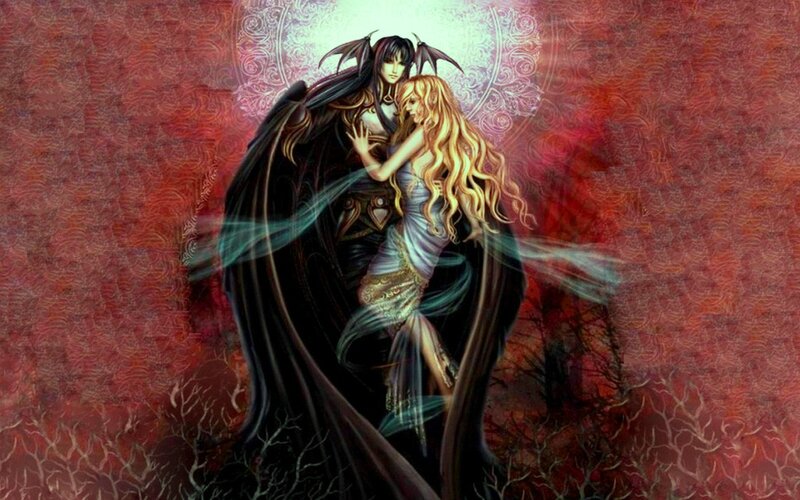Dark Angel and Woman