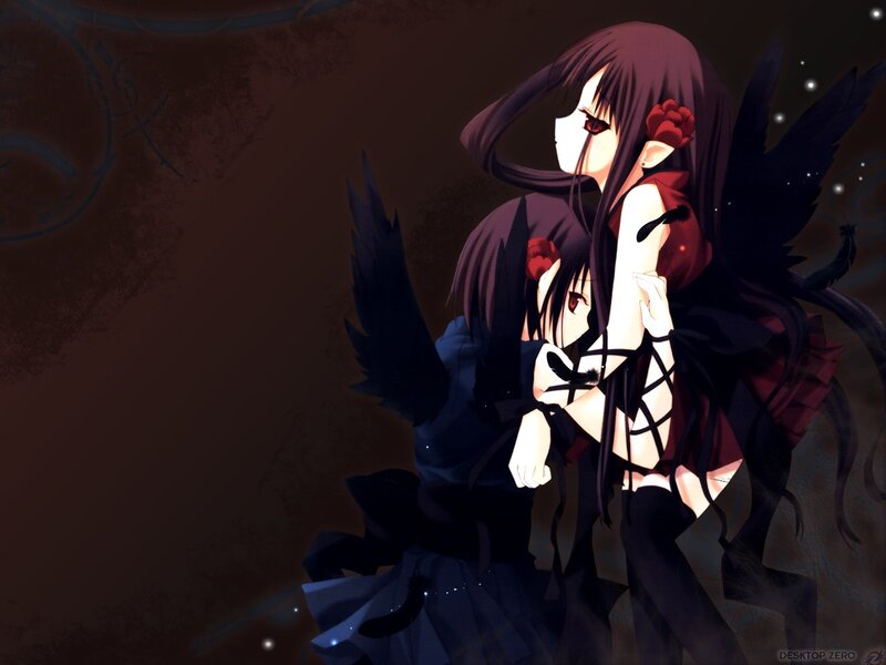 dark angel girls anime art