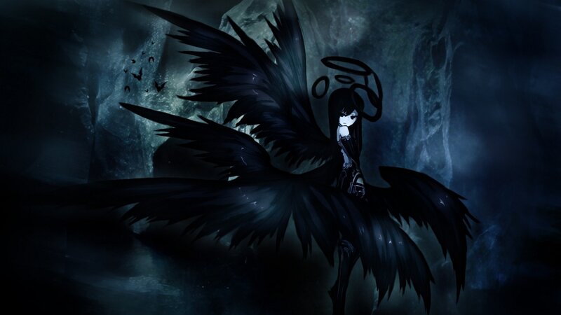 dark angel in a cave