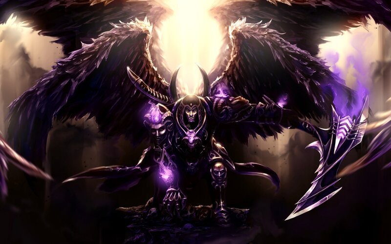 Dark Angel Warrior — Purple