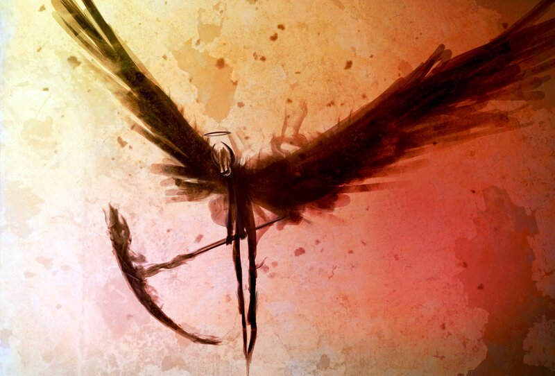 Dark Angel with Bow