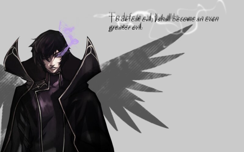 dark angel with quote
