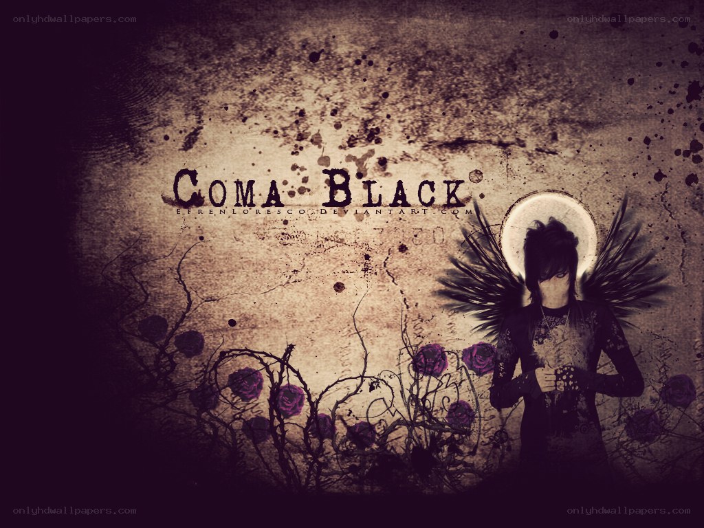 dark angel with roses