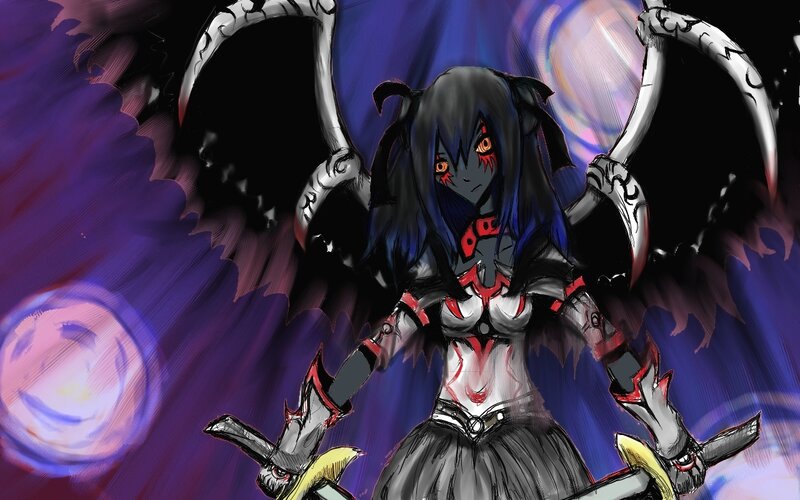 Dark Angel with Scythes