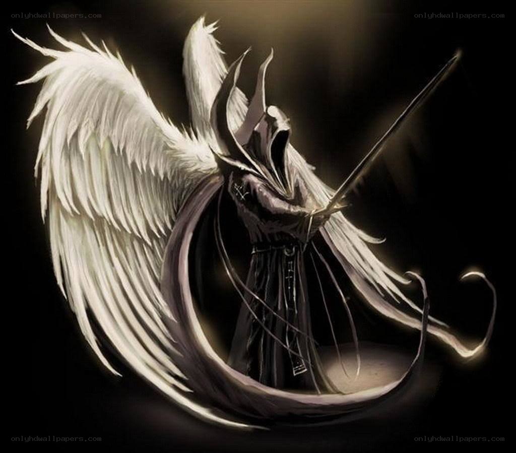 dark angel with sword