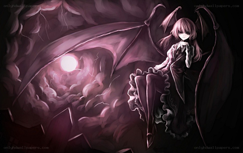 dark angel with wings