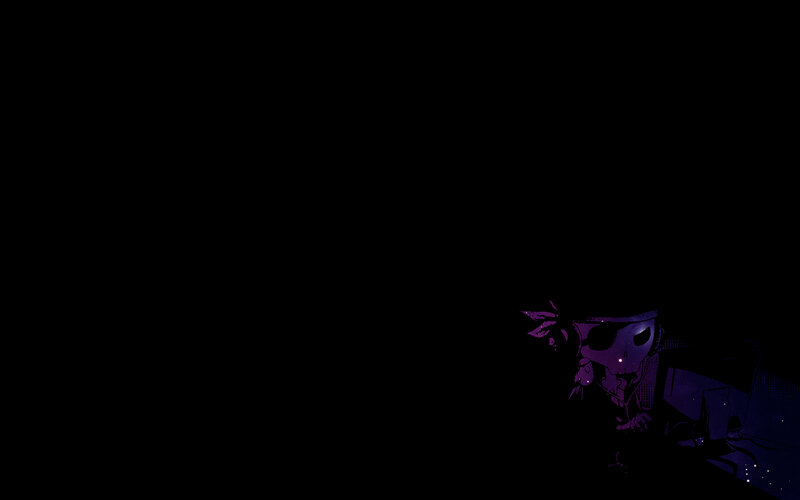 dark anime character illustration
