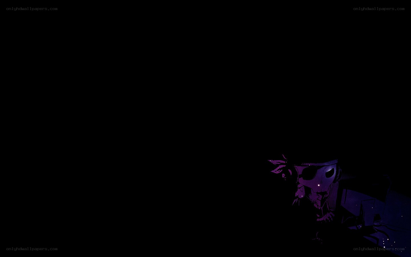 dark anime character illustration